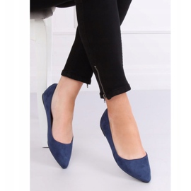 Navy blue ballerinas P3T1168-6 Blue 1