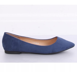 Navy blue ballerinas P3T1168-6 Blue 2