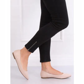 Women's beige ballerinas P3T1168-6 Apricot 1 Women's beige ballerinas P3T1168-6 Apricot 1