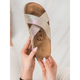 Goodin Comfortable Golden Slippers 1