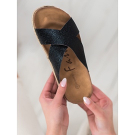 Goodin Comfortable Black Slippers 1