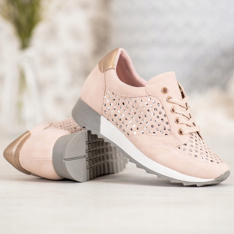 Kylie Openwork shoes on the platform pink 2