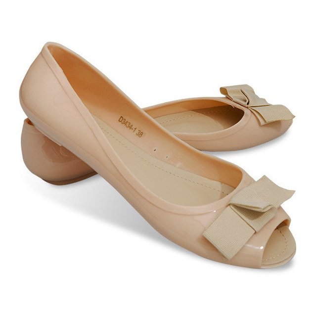 Ballerinas With Open Toe Sandals D3434 Beige 1