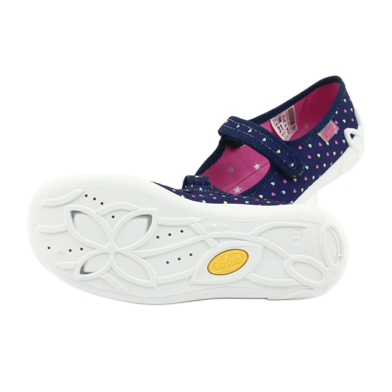 Befado children's shoes 114Y372 hearts navy blue blue pink yellow 5 Befado children's shoes 114Y372 hearts navy blue blue pink yellow 5