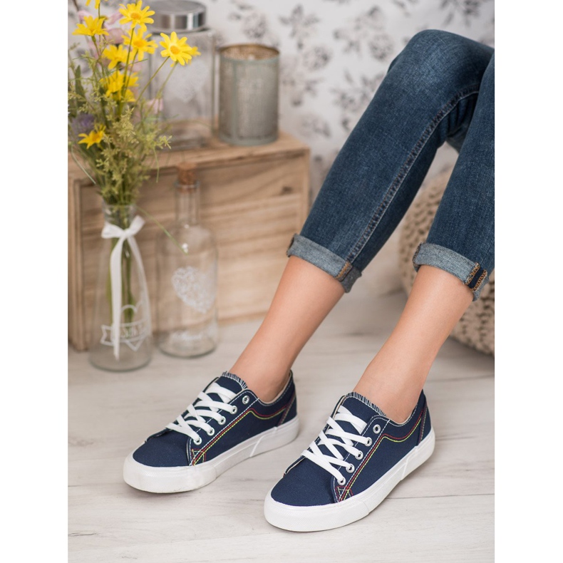 Kylie Navy blue sneakers 2