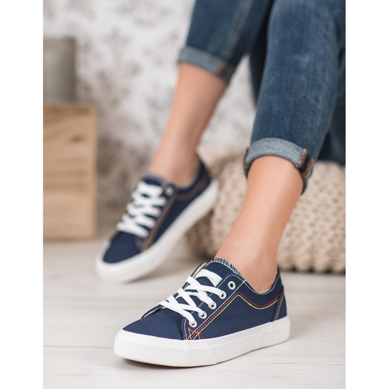 Kylie Navy blue sneakers 1