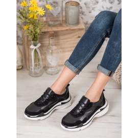Goodin Black Leather Sneakers 1