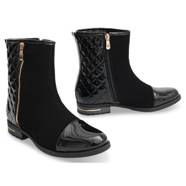 Quilted boots R-11 Black 1