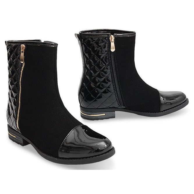 Quilted boots R-11 Black 1