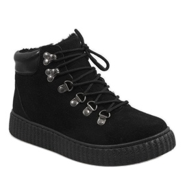 Black insulated boots B191-1 1