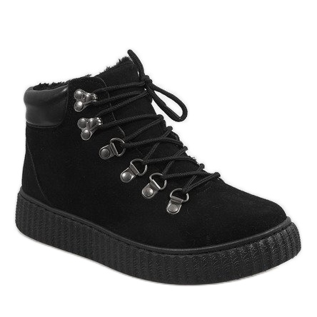 Black insulated boots B191-1 1