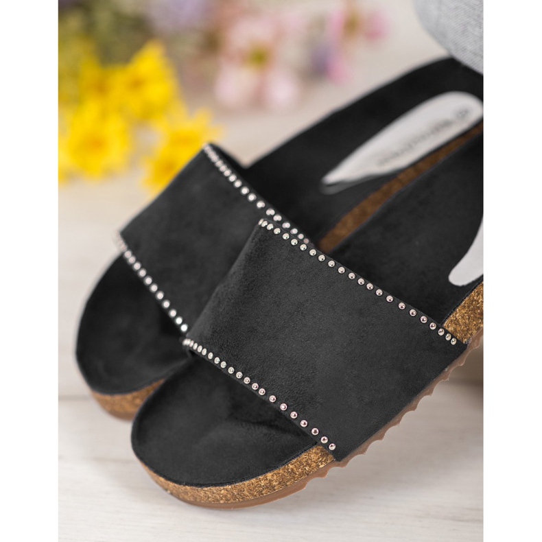 Goodin Suede Slippers black 1