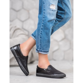 Black Slip On Sneakers 1