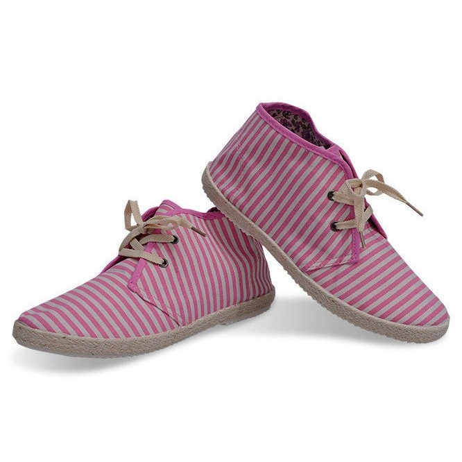 Boots Straw Sole Sneakers 2607 Pink 1