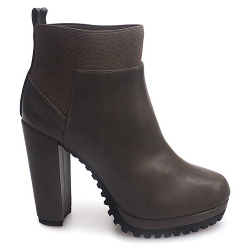 Ankle Boots W15 Taupe black 1