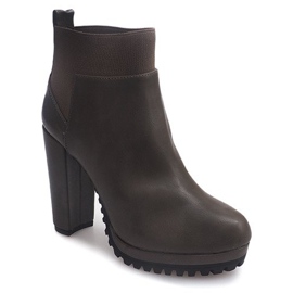 Ankle Boots W15 Taupe black 2