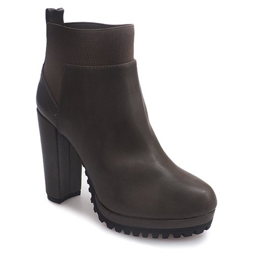 Ankle Boots W15 Taupe black 2
