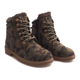 Insulated Timber Boots Camo BED08 Green 2