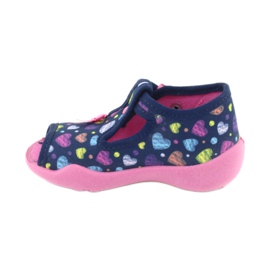 Befado children's shoes 213P118 navy blue pink multicolored 3