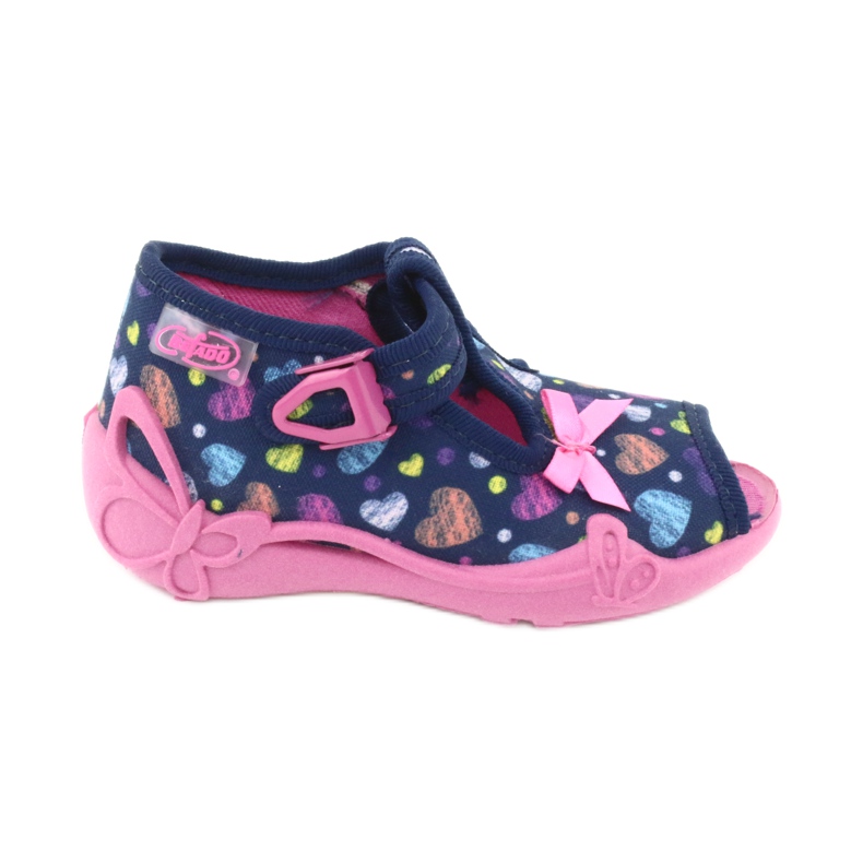Befado children's shoes 213P118 navy blue pink multicolored 1 Befado children's shoes 213P118 navy blue pink multicolored 1