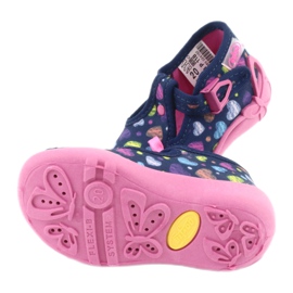 Befado children's shoes 213P118 navy blue blue orange pink yellow 5