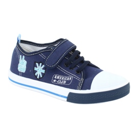 American Club TEN10 Velcro sneakers navy blue blue 1