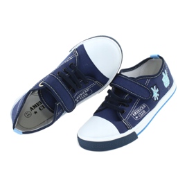 American Club TEN10 Velcro sneakers navy blue blue 5