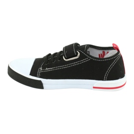 American Club TEN10 Velcro sneakers black red 2