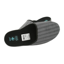 Slippers men's slippers Adanex 25147 herringbone black grey 5