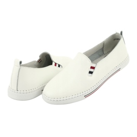 Leather slipony sneakers Filippo DP066 white 4