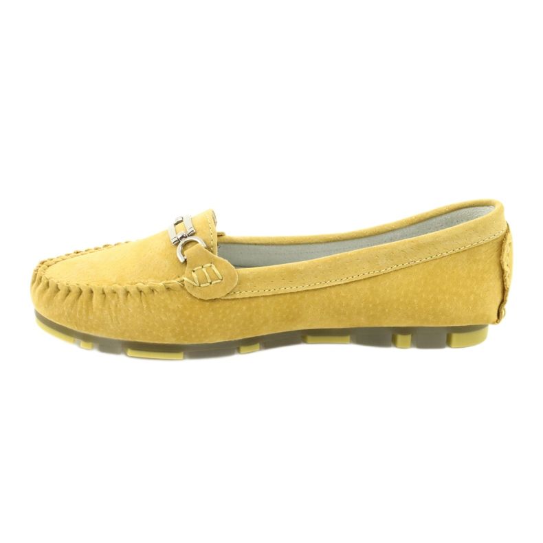 Loafers made of suede leather Filippo DP 1202 yellow 2