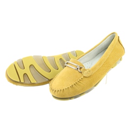 Loafers made of suede leather Filippo DP 1202 yellow 5