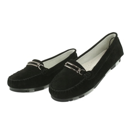 Filippo DP1202 chamois leather moccasins black 3