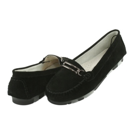 Filippo DP1202 chamois leather moccasins black 4