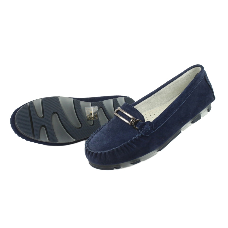 Loafers made of suede leather Filippo DP 1202 blue 5