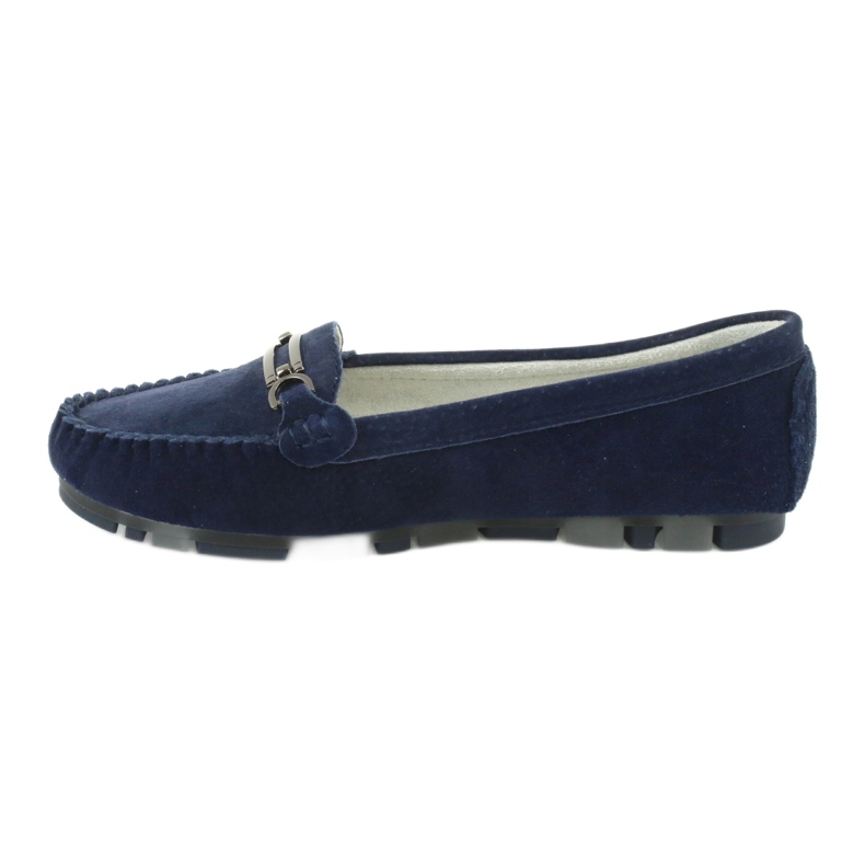 Loafers made of suede leather Filippo DP 1202 blue 2