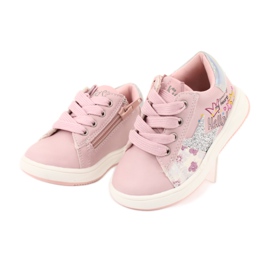 American Club GC15 star sports shoes for girls pink grey 3 American Club GC15 star sports shoes for girls pink grey 3