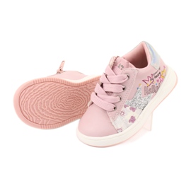American Club GC15 star sports shoes for girls pink grey 5 American Club GC15 star sports shoes for girls pink grey 5