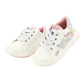 American Club Girls' sports shoes with a star gc15 white 3