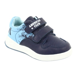American Club GC18 Velcro sports shoes navy blue blue 1