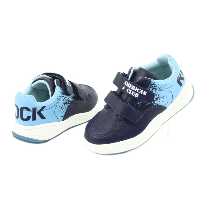American Club GC18 Velcro sports shoes navy blue blue 4