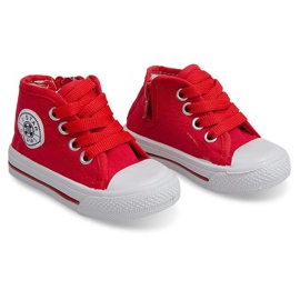 High-top Children's Sneakers Y1309 Red 1