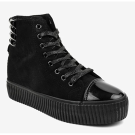 Black sneakers on the women's platform TL-53 1