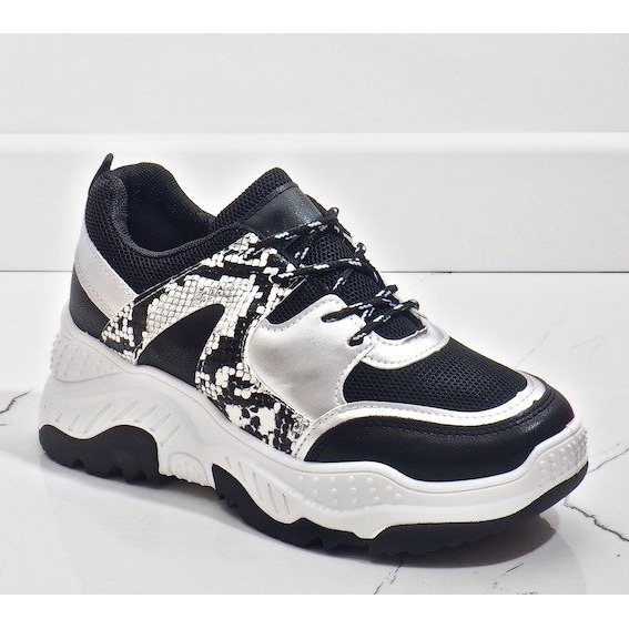 Black A88-56 snake sports shoes grey 1 Black A88-56 snake sports shoes grey 1