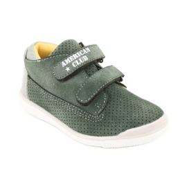 Boots With Velcro American Club GC22 grey green 1