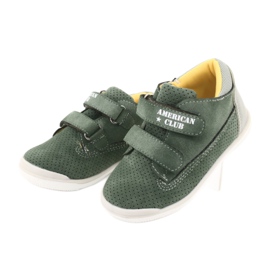 Boots With Velcro American Club GC22 grey green 3