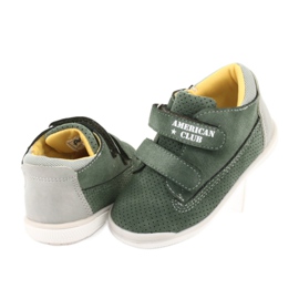 Boots With Velcro American Club GC22 grey green 4