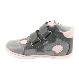 Velcro boots rabbit Bartek 11702 pink grey 2
