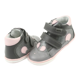 Velcro boots rabbit Bartek 11702 pink grey 4
