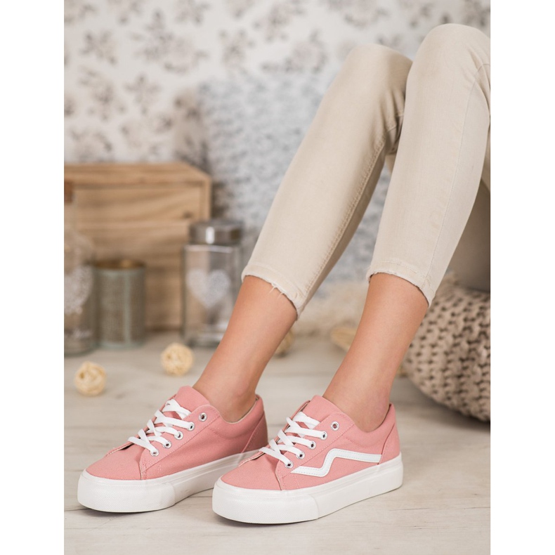 Kylie Fashionable Pink Sneakers 1